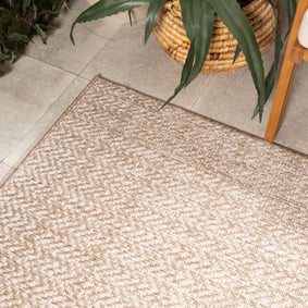 Jute buitenkleed - Nusa Lines Beige - product