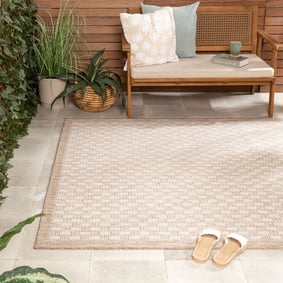 Jute buitenkleed - Nusa Loom Beige 
