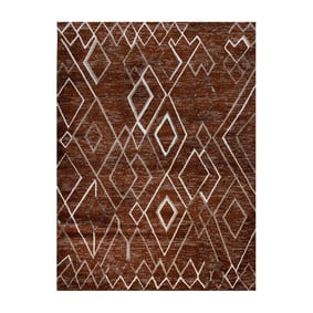Berber vloerkleed - Blend Diamond Roestbruin - product