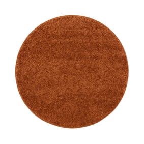 Rond Hoogpolig vloerkleed - Wish Terracotta - product