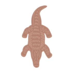 Wasbaar kindervloerkleed - Raf Croco Roze  - product