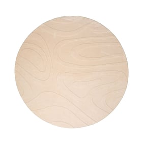 Rond Scandinavisch vloerkleed - Charm Shapes Beige - product