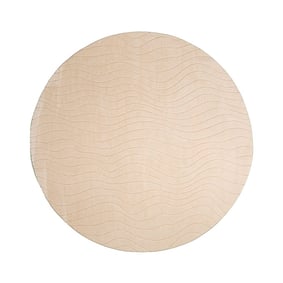 Rond Scandinavisch vloerkleed - Charm Waves Beige - product