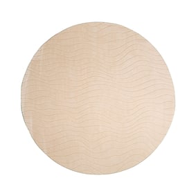 Rond Scandinavisch vloerkleed - Charm Waves Beige - sfeer
