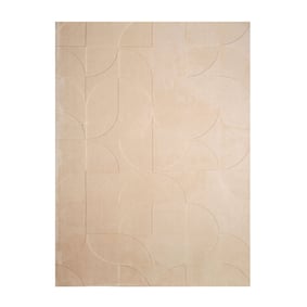 Scandinavisch vloerkleed - Charm Circles Beige - product
