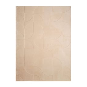 Scandinavisch vloerkleed - Charm Circles Beige - sfeer