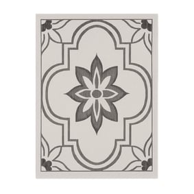 Buitenkleed - Isla Medaillon Wit/Zwart - product