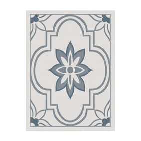 Buitenkleed - Isla Medaillon Wit/Blauw - product