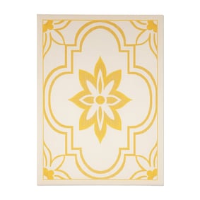Buitenkleed - Isla Medaillon Wit/Geel - product