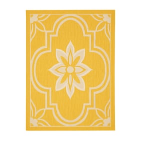 Buitenkleed - Isla Medaillon Geel/Wit - product