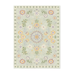 Vintage vloerkleed - Bibi Medaillon Mintgroen - product
