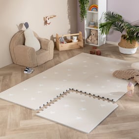 Foam puzzelmat - Alfie Stars Grijs/Beige