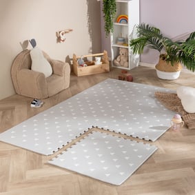 Foam puzzelmat - Alfie Geo Lichtgrijs
