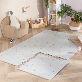 Foam Puzzelmat - Alfie Dots Lichtgrijs