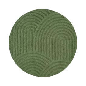 Rond Scandinavisch vloerkleed - Lova Arches Groen  - product