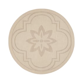 Rond buitenkleed - Isla Medaillon Beige - product