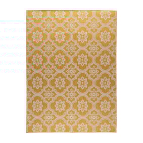 Buitenkleed - Rio Flower Geel - product