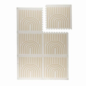 Foam Puzzelmat - Alfie Grid Beige - product