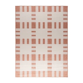 Geometrisch buitenkleed - Faro Tiles Roze  - product