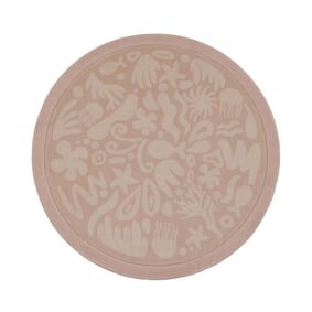 Rond wasbaar speelkleed - Flo Roze - product
