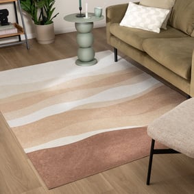 Abstract vloerkleed -  Guus Terracotta