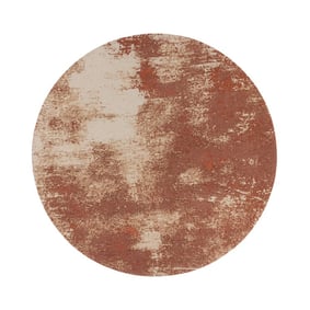 Rond abstract vloerkleed - Candice Roze - product
