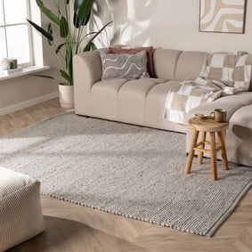 Wollen vloerkleed - Feline Grijs/Gemeleerd