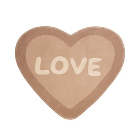 Wasbaar kindervloerkleed - Lexi Heart Roze - product
