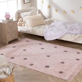 Vloerkleed Kinderkamer - Lou Dots Paars