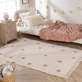 Vloerkleed Kinderkamer - Lou Dots Taupe 