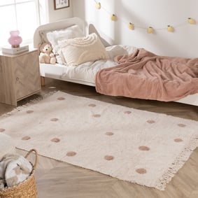 Vloerkleed Kinderkamer - Lou Dots Taupe