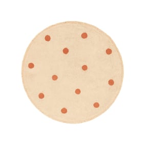Rond Vloerkleed Kinderkamer - Lou Dots Terra  - product