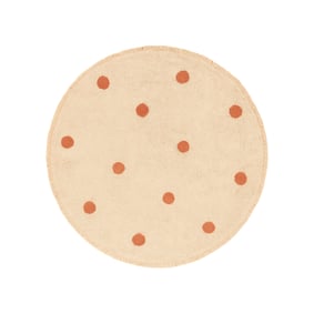 Rond Vloerkleed Kinderkamer - Lou Dots Terra - sfeer