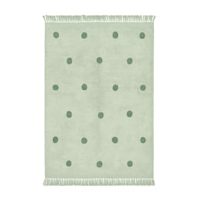 Vloerkleed Kinderkamer - Lou Dots Groen  - product