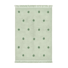 Vloerkleed Kinderkamer - Lou Dots Groen - sfeer