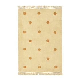 Vloerkleed Kinderkamer - Lou Dots Geel - sfeer