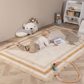 Wasbaar kindervloerkleed - Milo Beige