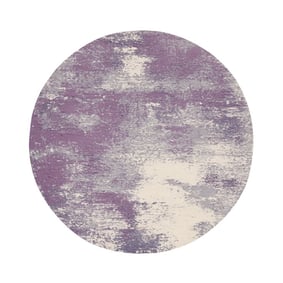 Rond abstract vloerkleed - Candice Paars - product