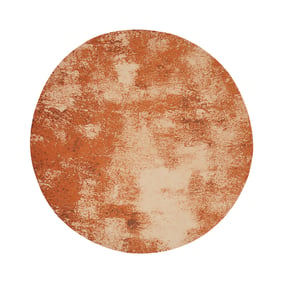 Rond abstract vloerkleed - Candice Terracotta - sfeer