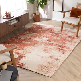 Abstract vloerkleed - Candice Terracotta