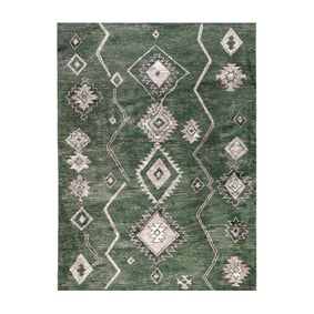 Berber vloerkleed - Blend Aztec Groen - sfeer