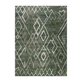 Berber vloerkleed - Blend Diamond Groen - sfeer