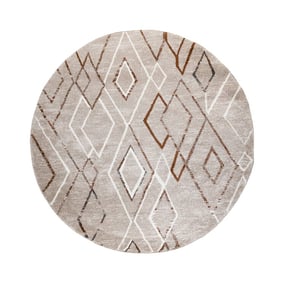 Rond Berber vloerkleed - Blend Diamond Beige - product
