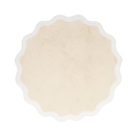 Rond Wasbaar vloerkleed - Hazy Wit/Creme - product