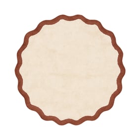 Rond Wasbaar vloerkleed - Hazy Bruin/Creme - sfeer