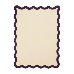 Wasbaar vloerkleed - Hazy Paars/Creme - product