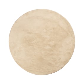 Rond laagpolig vloerkleed - Cozy Beige - sfeer