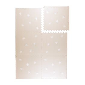 Foam puzzelmat - Alfie Stars Grijs/Beige - sfeer
