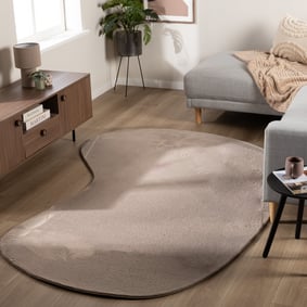 Zacht laagpolig vloerkleed - Cozy Ripple Taupe
