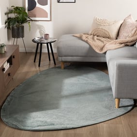 Zacht laagpolig vloerkleed - Cozy Pebble Groen